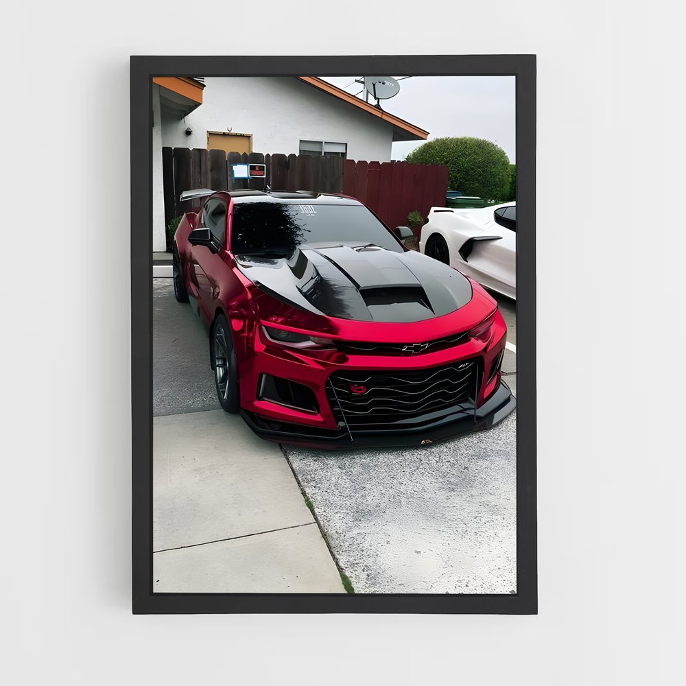 Poster Camaro au Crépuscule – affiche Chevrolet (vue 2)
